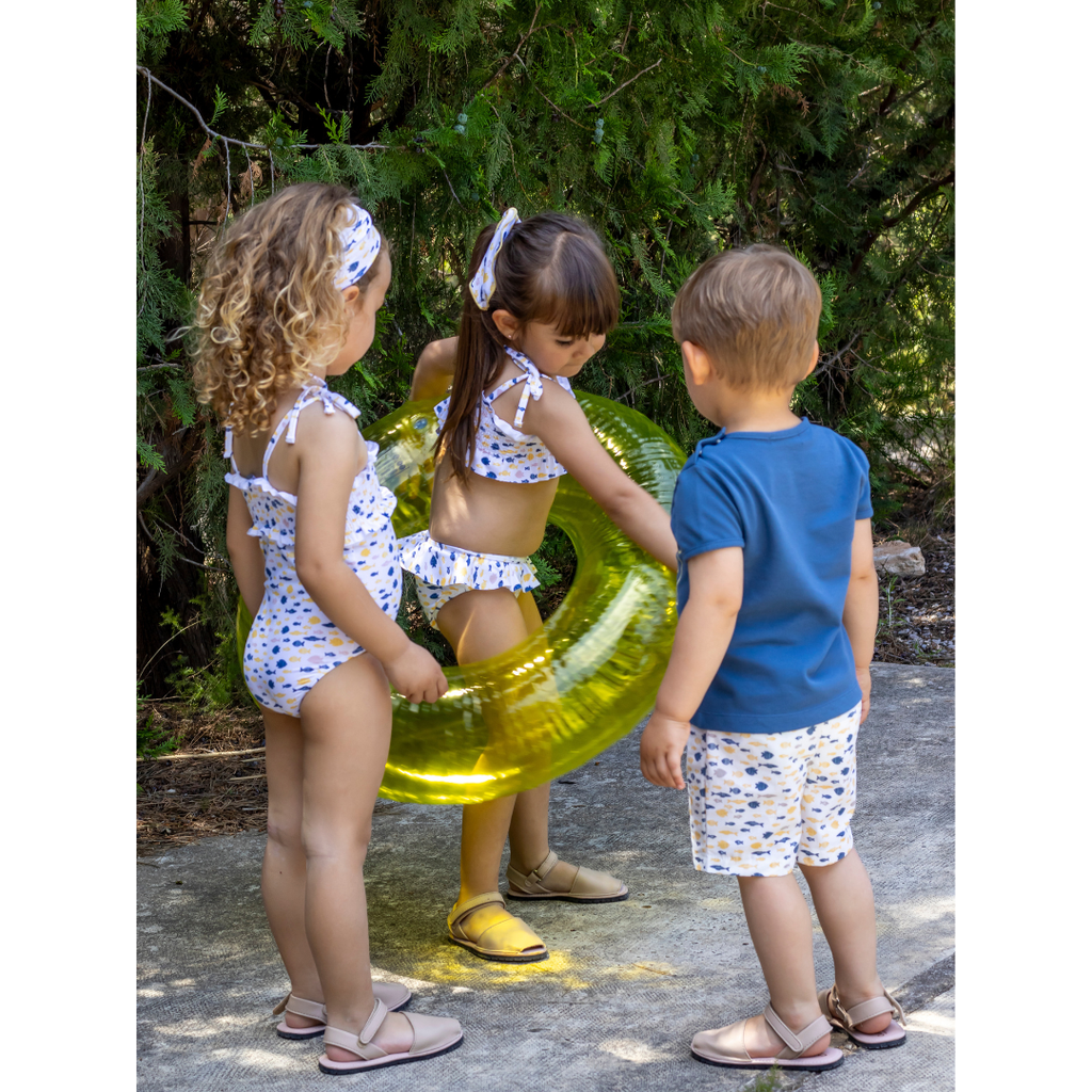 Maillot de bain culotte fille – collection Poissons