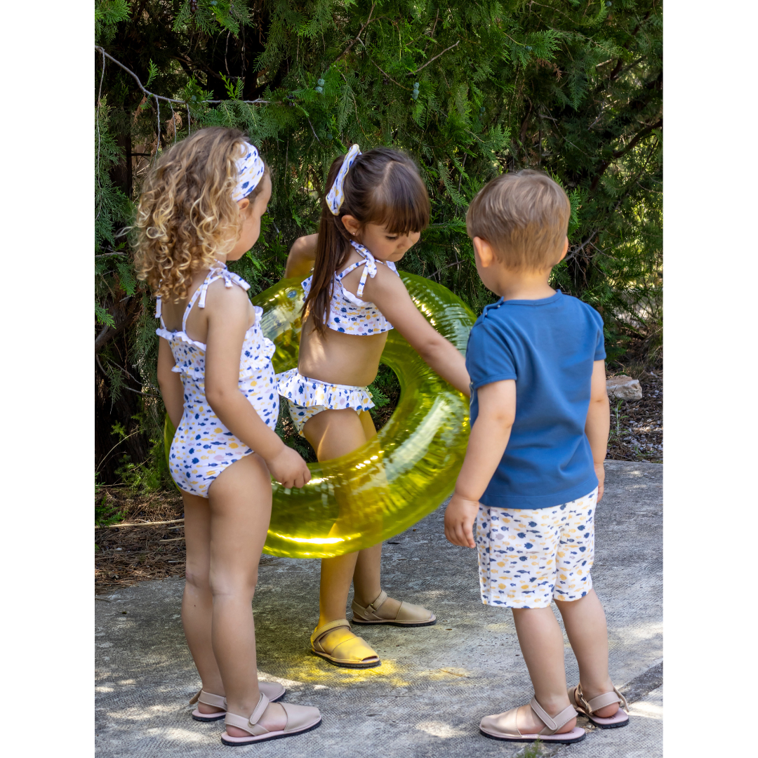 Maillot de bain culotte fille – collection Poissons