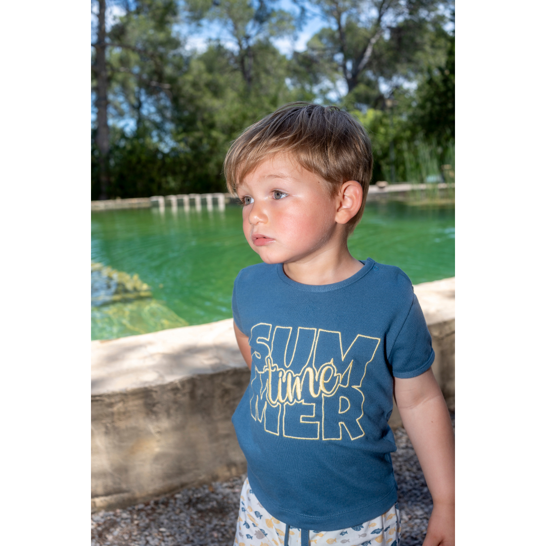 Short de bain garçon – collection Poissons