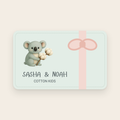 Carte cadeau Sasha & Noah avec le koala