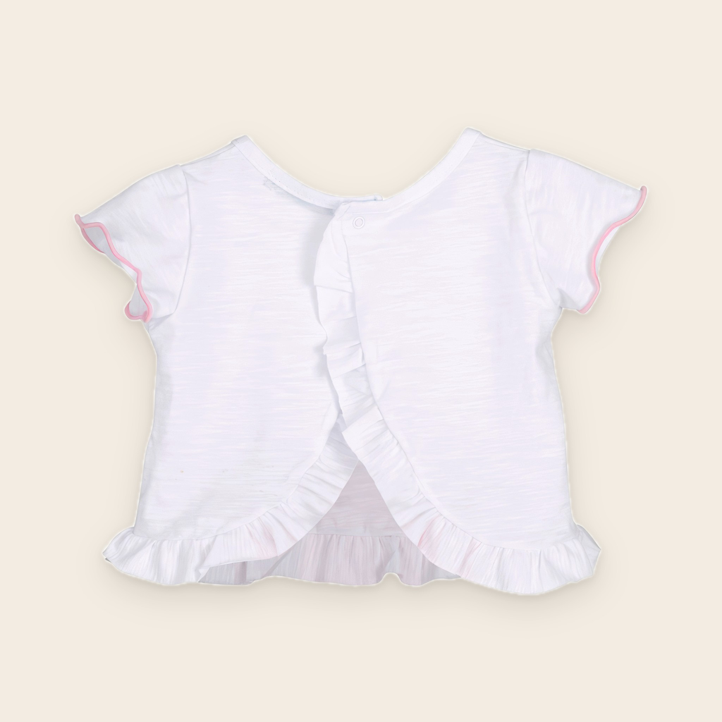Ensemble t-shirt et culotte de bain rose fille – Collection Cachemir