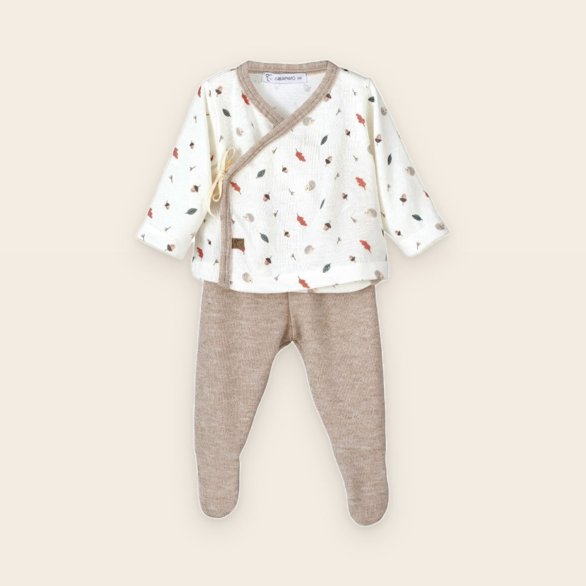 Ensemble jambières Anvers · bébé – crème – vue d'ensemble
