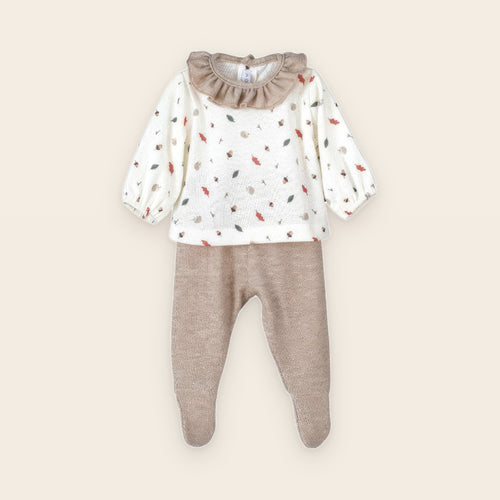 Completo con ghette Anvers · bambina – beige – vista d'insieme