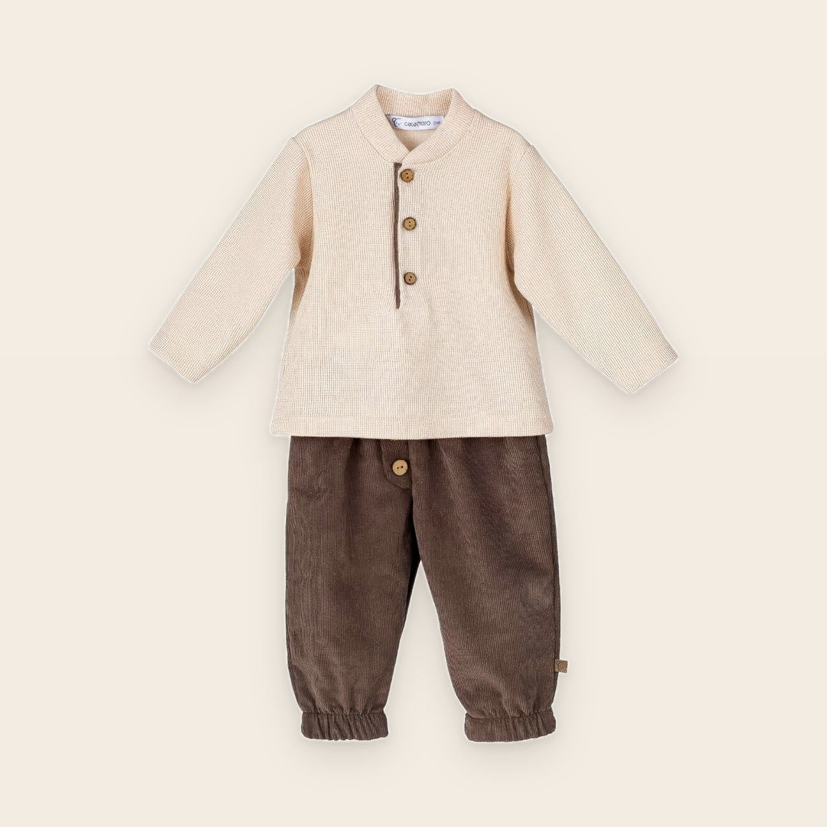 Ensemble Odessa · garçon – beige – vue d'ensemble