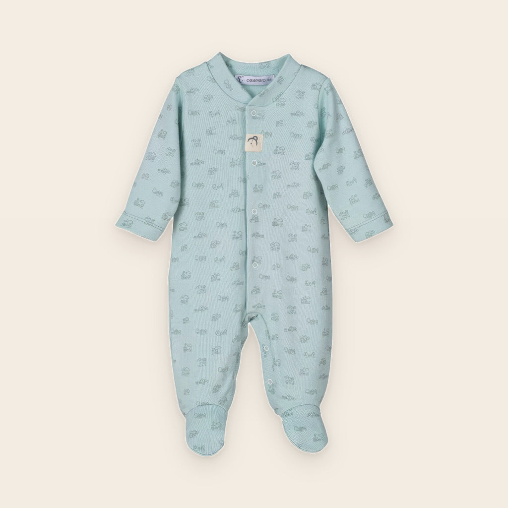Pelele Petites Maisons – azul – vista frontal