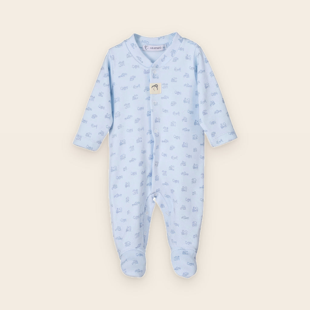 Pelele Petites Maisons – azul – vista frontal